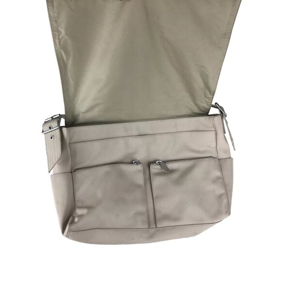 Gap Womens Beige Inner Multiple Pockets Adjustable Strap Shoulder‎ Bag - Picture 8 of 13